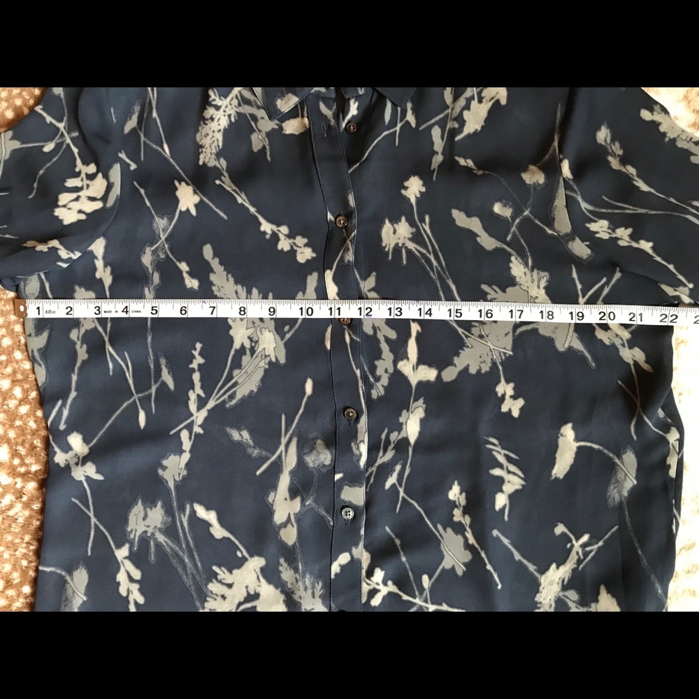 Sheer Button-Up Blouse - Picture 3 of 6